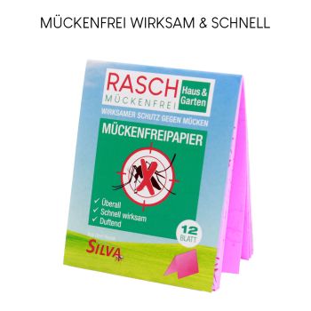 Thermacell Zeckenschutzsystem 8er Pack - Zeckenschutz - inklusive Rasch Mückenfreipapier