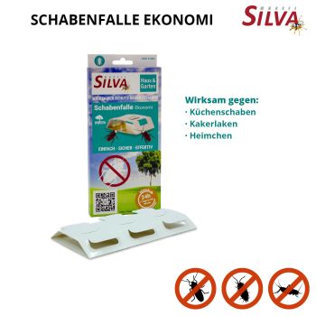 Schabenfalle Ekonomi - 6er Startpaket - sichere & effektive Monitoring Klebefalle von Silva