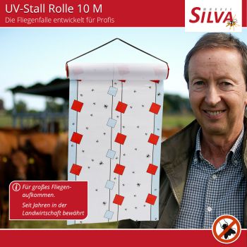 Fliegenfalle für Agrar- und Landwirtschaft - UV-Stall Rolle 10 m x 30 cm