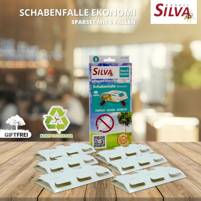 Schabenfalle Ekonomi - 18er Sparpaket - sichere & effektive Monitoring Klebefalle von Silva